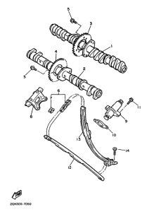 FZR1000 Camshaft. chain