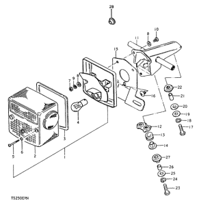 TS250 Задний комбинированный сигнал