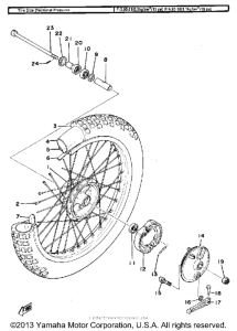 TT500F Переднее колесо