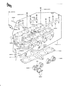 KZ1000 Головка цилиндров