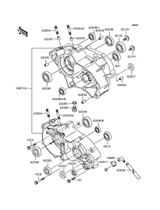 KX65 Картер двигателя