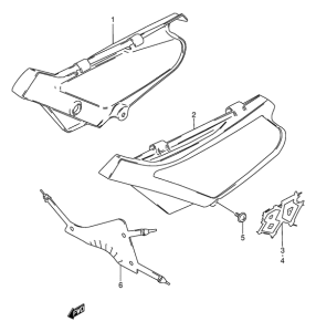 DS80 Обтекатель задний