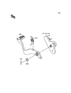 BR125 Педаль тормоза