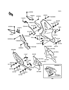 ZX400 Обтекатель нижний