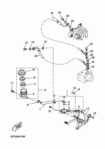 MT125A Задний торм цилиндр