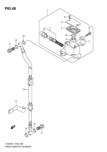 TU250 Передний тормозной цилиндр