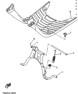 CW50 Stand. footrest