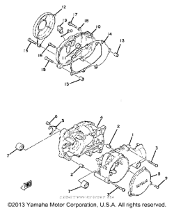 QT50K Картер двигателя