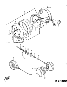 KZ1000 Headlight / pursuit lights
