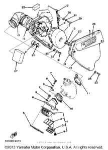 YZ125J Впускная система
