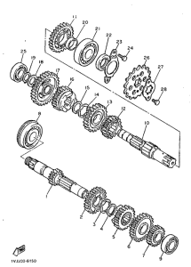 XT600Z Трансмиссия