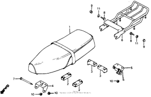 C70 Seat + rear carrier