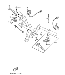 YE80 Handle switch. lever