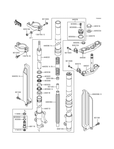  Front fork(1 / 2)(kdx250-d2 / d3 / d4 / d5)