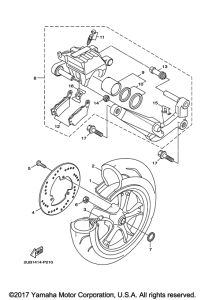 YW125 Переднее колесо