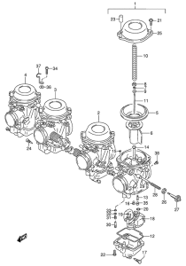 GSX600 Carburetor assy