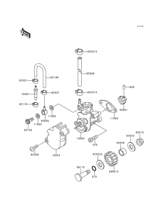 KDX125 Масляный насос