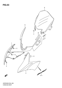 GSF650S (ABS) Cowling body