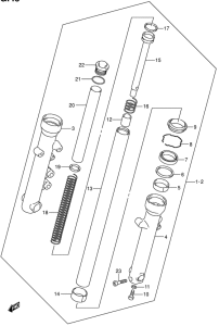 VL125 Демпфер передней вилки