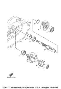 YW125 Трансмиссия