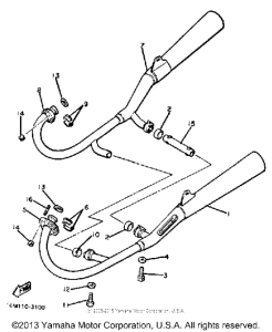 XS400RK Выхлопная система