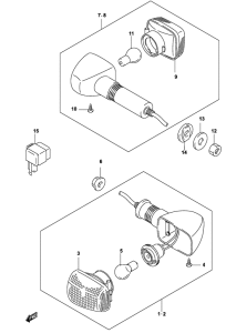 GS500 Поворотники