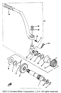 XS650SH Кик стартер