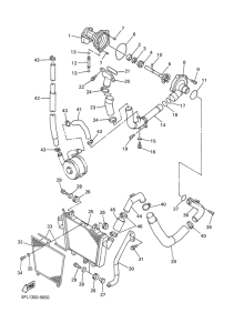 YZF-R7 Water pump. radiator
