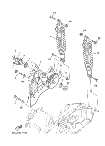 YP400A Rear arm & suspension