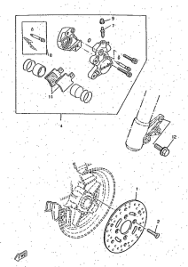 CW50RS Front brake. caliper