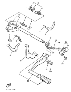 V-MAX12 Вал переключения