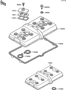 ZX750 Крышка головки цилиндров