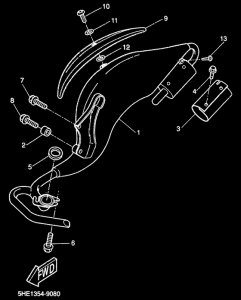 YQ50 Выхлопная система