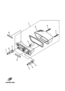 YBR125ED Taillight unit ass`y