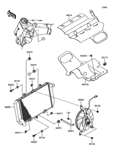 ZR1000 ラジエータ