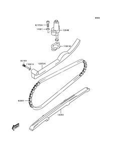 SC150 カムチェーン / テンシヨナ