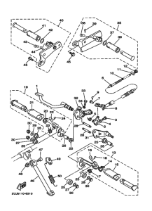 XV250S Support & repose pied