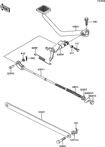 EX305 Педаль тормоза