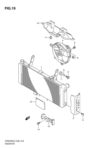 SV650 (ABS) Радиатор