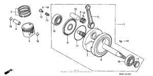 XR100 Коленвал