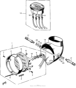 CA175 Ca175 headlight