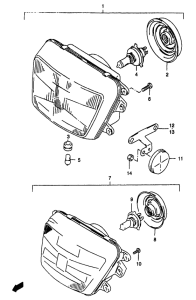 GSF1200S (ABS) Фара