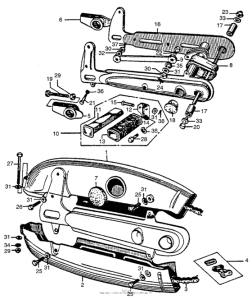 C72 Swingarm + chain case