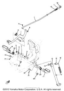 YZ50G Stand - footrest