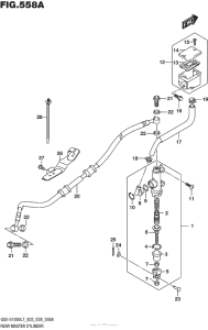 GSX-S1000 (ABS) Rear Master Cylinder (Gsx-S1000L7 E33)