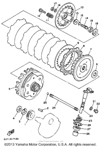 TW200WC Сцепление
