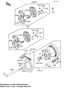  Rear hub / brake / chain