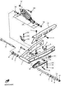SRX400 ﾘﾔｱｰﾑ.ｻｽﾍﾟﾝｼﾖﾝ