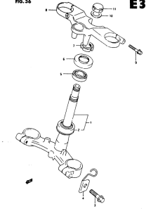 RG125 Траверса нижняя