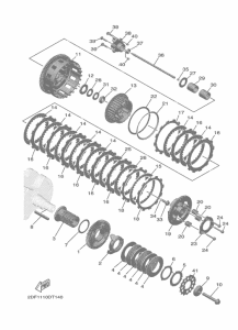 XV1900FDD Сцепление